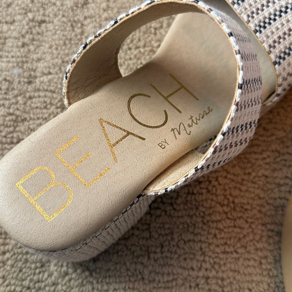 Matisse Beach Woven Sandals with Block Heel - Picture 2 of 4